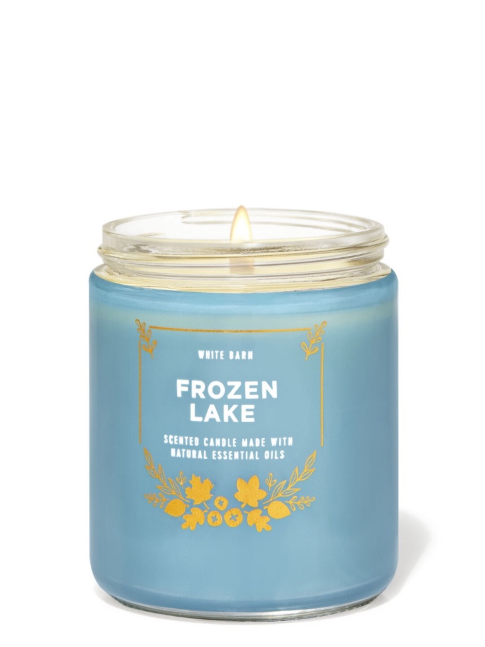 Frozen Lake Single Wick Candle White Barn